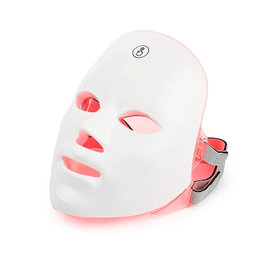 🌈 Rechargeable LED Facial Mask – 7 Colors Skin Rejuvenation
